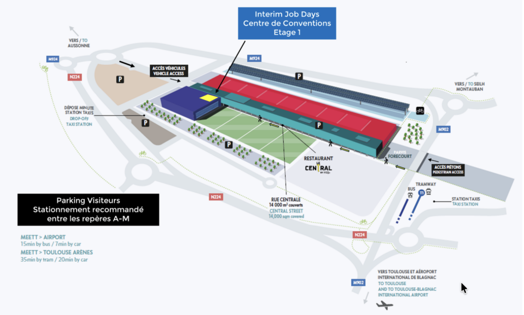 plan d'accès au salon toulouse - IJD